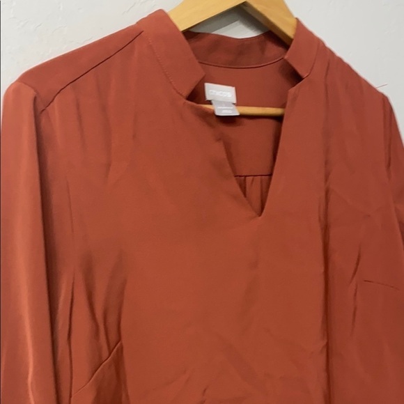 Chicos pullover top.Notch detail neck.NWT - Picture 2 of 10